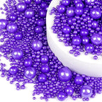 Purple Pearl Sprinkles for Cake Decorating, Edible Pearl Candy, 150g/5.29oz Mix Size, Baking Cake Decoration, Cupcake, Cookie, Holiday, Valentine's Day, Wedding Party, Christmas Supplies