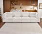 154" Oversized Chenille Couch Modular Sectional Sofa, Washable Cloud Couch by CHICHOUSE