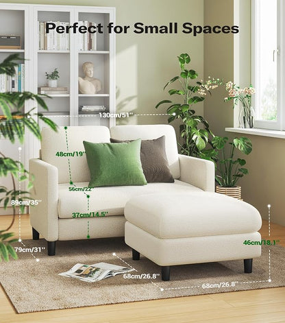 Welzona Loveseat, Comfy Teddy Love Seat - Image 2