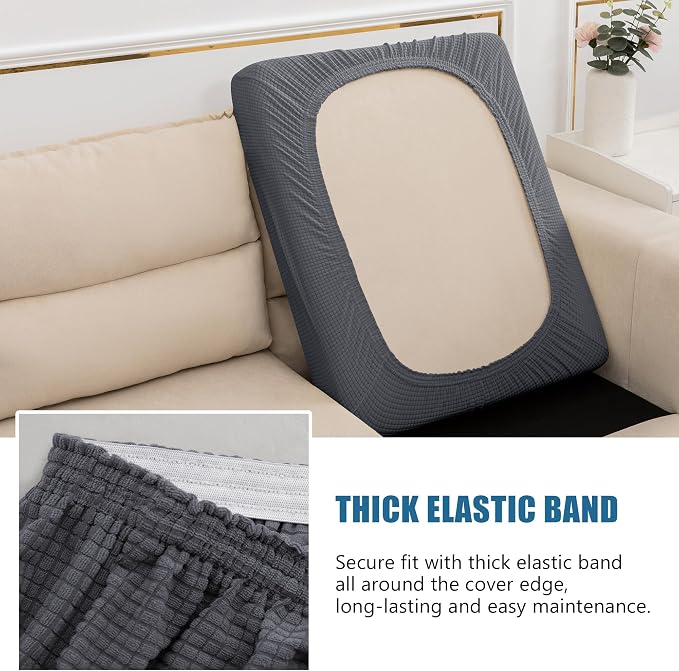 Water Repellent Sofa Seat Cushion Covers Stretch Furniture Protector Slip Covers - Image 4
