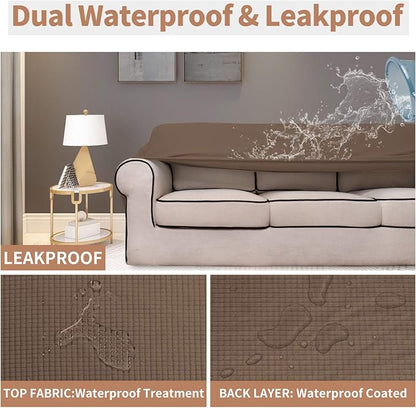 Easy-Going 100% Waterproof Couch Cover, 3 Cushion Oversized Sofa Cover | - Image 3