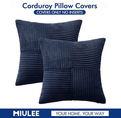 MIULEE Navy Blue Decorative Throw Pillow Covers - Image 8
