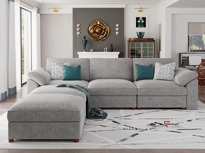 EASE MOOSE Sectional Modular Sofa, Comfty U Shape Sectional FSC Certified - Image 3