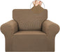 Stretch Chair Sofa Slipcover, Single Couch Cover, Camel | 1-Piece Washable Sofa by KEKUOU