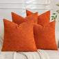 Set of 4 Soft Textured Decorative Throw Pillow Covers 20x20 Inch Cozy Farmhouse by Cozoomy
