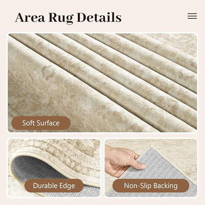 9x12 Ft Extra Large Area Rugs for Living Room, Soft Non-Slip Machine Washable - Image 6