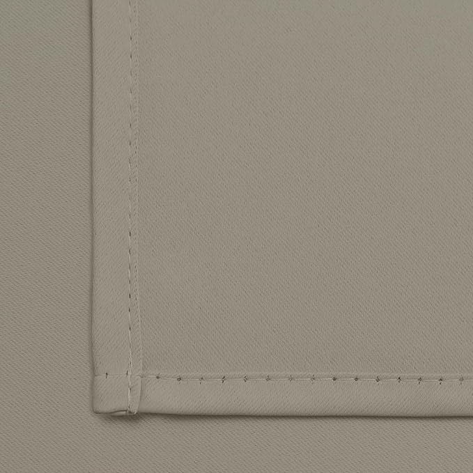 Yakamok Room Darkening Curtains 52x96 inch Length Taupe-Living Room | 2 panels - Image 5