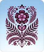 Scandinavian Flower 3 Stencil - Nordic Minimalist Floral Design for Hygge Décor, DIY Crafts, Wall Art, and Modern Home Styling from The Artful Stencil