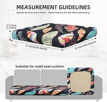 8PCS Patio Cushion Covers.Patio Furniture Couch SeatSlipcovers | Washable - Image 2