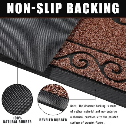 Yimobra Welcome Mats for Front Door 29.5x17, Heavy Duty Waterproof Outdoor Door - Image 3