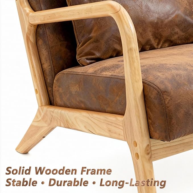 Set of 2 Mid Century Modern Lounge Chair - Image 6