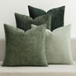 MIULEE Soft Decorative Chenille Pillow Covers Forest Green 16x16 Pack of 4 | by MIULEE