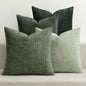 MIULEE Soft Decorative Chenille Pillow Covers Forest Green 18x18 Pack of 4 | by MIULEE