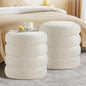 Busaurus Round Ottoman with Storage by BUSAURUS