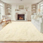 8x10 Area Rugs Cream White: Fluffy Shag Soft Washable Rug Large Fuzzy Plush by VECARF