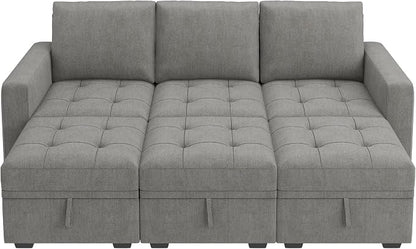 HONBAY Modular Sectional Couch Sleeper Sofa Bed - Image 7
