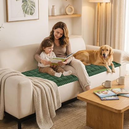 Smiry Couch Cover for Dogs, Non Slip Fuzzy Pet Sofa Arm Covers Washable | Sofa - Image 7