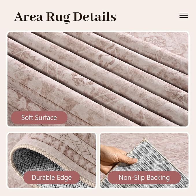 9x12 Ft Extra Large Area Rugs for Living Room, Soft Non-Slip Machine Washable - Image 6
