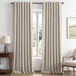 MIULEE 100% Blackout Linen Curtains by MIULEE