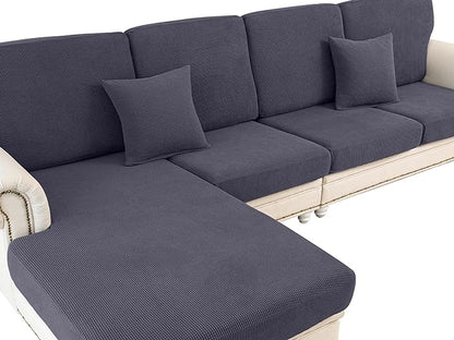 LA MEACK Couch Cushion Cover Loveseat Cover or 2 Seat Sofa Cover Washable by LA+MEACK
