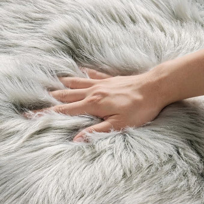 MIULEE Fluffy Area Rug 2x6 ft Faux Fur Sheepskin Rug - Image 5