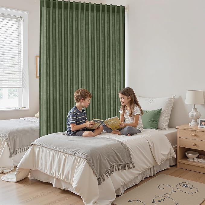 Extra Wide 100 Inch Linen Curtains - Image 8