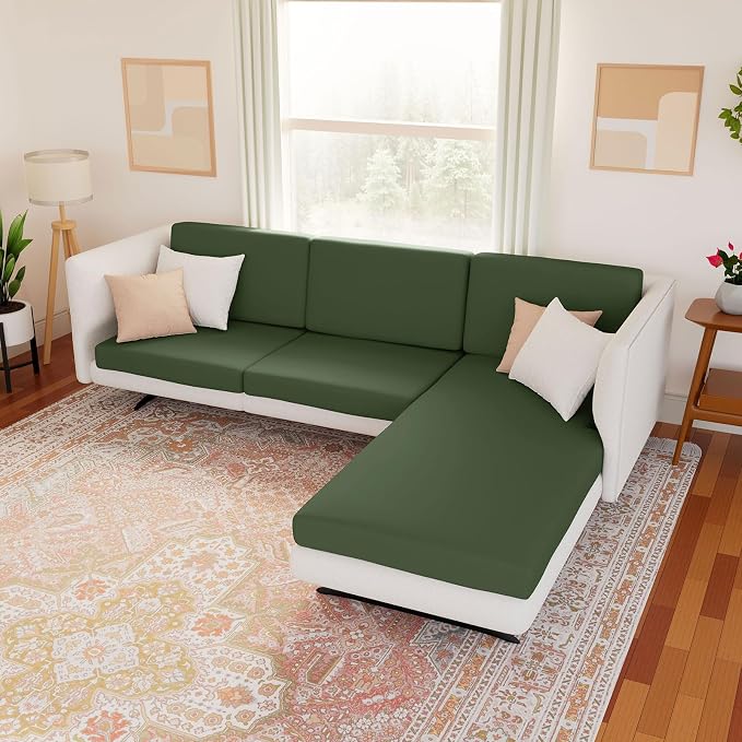 Waterproof Sectional Sofa Cushion Covers, L Shape Couch Slipcovers | L Shape - Image 2