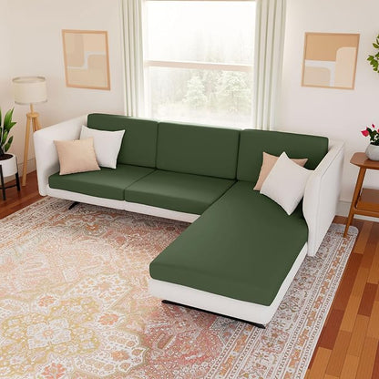 Waterproof Couch Cushion Covers, Stretch Sofa Seat Slipcovers | Stretch Fabric - Image 8
