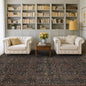 Dark Brown Washable Area Rug for Living Room by HazoHaus