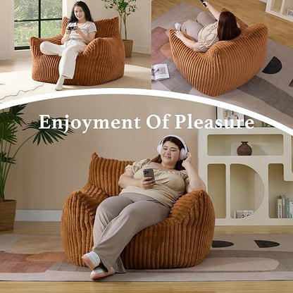 Giant Plush Bean Bag Chair for Adults - Image 5