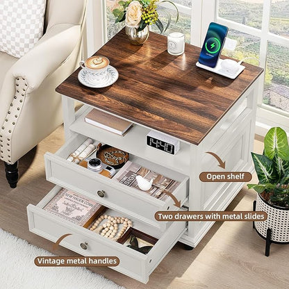 Joaxswe Farmhouse Nightstand - Image 4