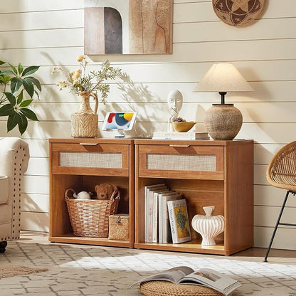 LEYAOYAO Rattan Nightstand - Image 4