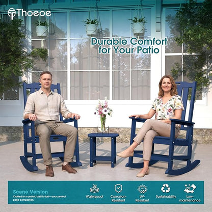 THOEOE Oversized Rocking Chair Set of 4, Outdoor Rocking Chair - Image 2