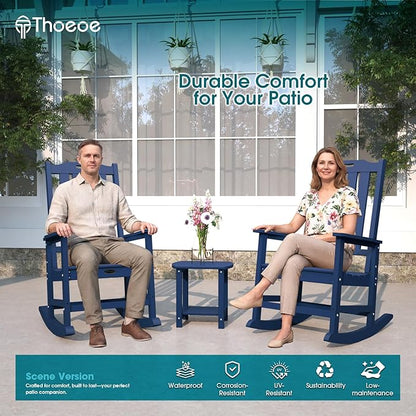 THOEOE Oversized Rocking Chair Set of 8, Outdoor Rocking Chair - Image 2