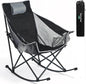 SUNNYFEEL Oversized Rocking Camping Chair, Fully Padded Patio Chair by SunnyFeelCamping