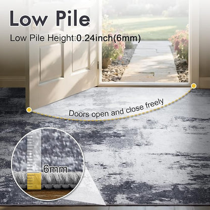 5x7 Ft Area Rugs for Living Room, Soft Non-Slip Washable Rugs Modern Abstract - Image 6