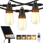 Brightech Ambience Pro Super Bright Solar - 48Ft Remote Control Outdoor String by Brightech