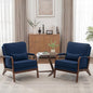 Mid Century Modern Chair Set of 2, Upholstered Lounge Arm Chair by Unknown
