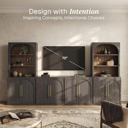 BELLEZE 6-Piece Modular TV Stand, Entertainment Center - Image 3