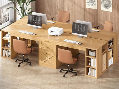 SEDETA Farmhouse 96.5" Computer Desk - Image 3