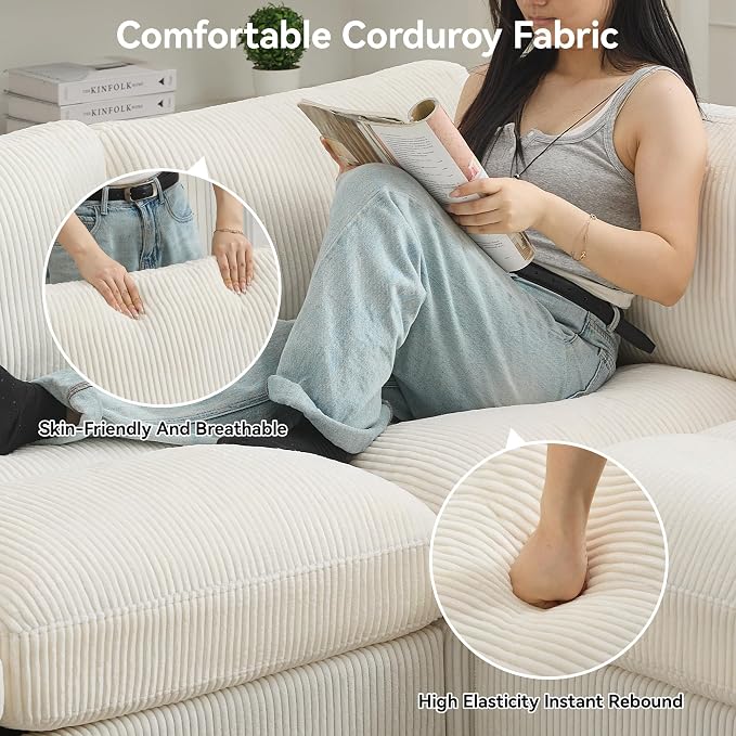 87'' U-Shaped Sectional Sofa - Image 4