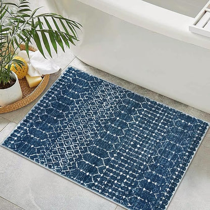 Lahome Moroccan Indoor Rugs for Entryway 2x3 Area Rug Non-Slip Backing Washable - Image 5