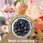 Twisweet Black Pearl Sprinkles for Cake Decorating, Edible Sugar Pearls for Baking, Mix Size, Cake Topper Cupcake Cookie Ice Cream Dessert Decorations, Halloween Birthday Christmas Supplies (130g/4.58oz)