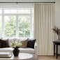Oatmeal Beige Extra Wide Blackout 60 x 92 Inch Pinch Pleat Curtains 1 Panel | by Twodrapes