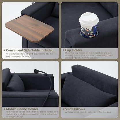 LEVNARY 3-in-1 Convertible Sleeper Chair Pull Out Bed, Single Sofa Chair Sleeper - Image 5