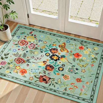 Rugflix 2x3 Small Area Rugs for Entryway, Washable Entrance Door Mat Non-Slip by RugflixAreaRugs
