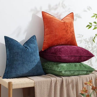 decorUhome Summer Couch Euro Sham Throw Pillow Covers 26x26 Set of 2, - Image 6