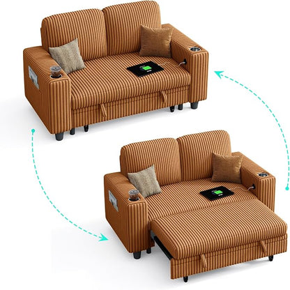 LINSY HOME Sectional Sleeper Sofa Pull Out Couches - Image 6