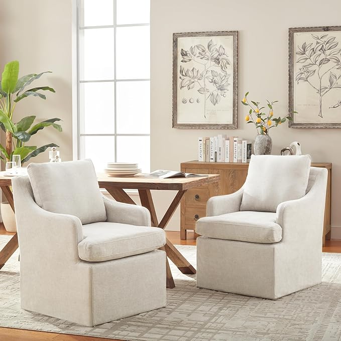 VKNOW Upholstered Dining Chairs Set of 2, Modern Kitchen Chairs Dinner Chairs by VKNOW