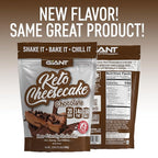 Giant Sports Keto Cheesecake Shake Mix - Delicious Low Carb, Ketogenic Diet Gluten Free Powder Mix - Works Great with Almond Milk - Chocolate (20 Serving Bag)